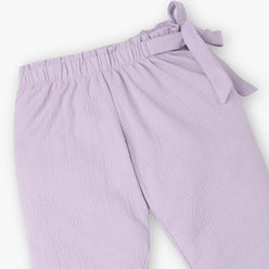 Girls Stylish Culottes With Paper Bag Waistband and Belt