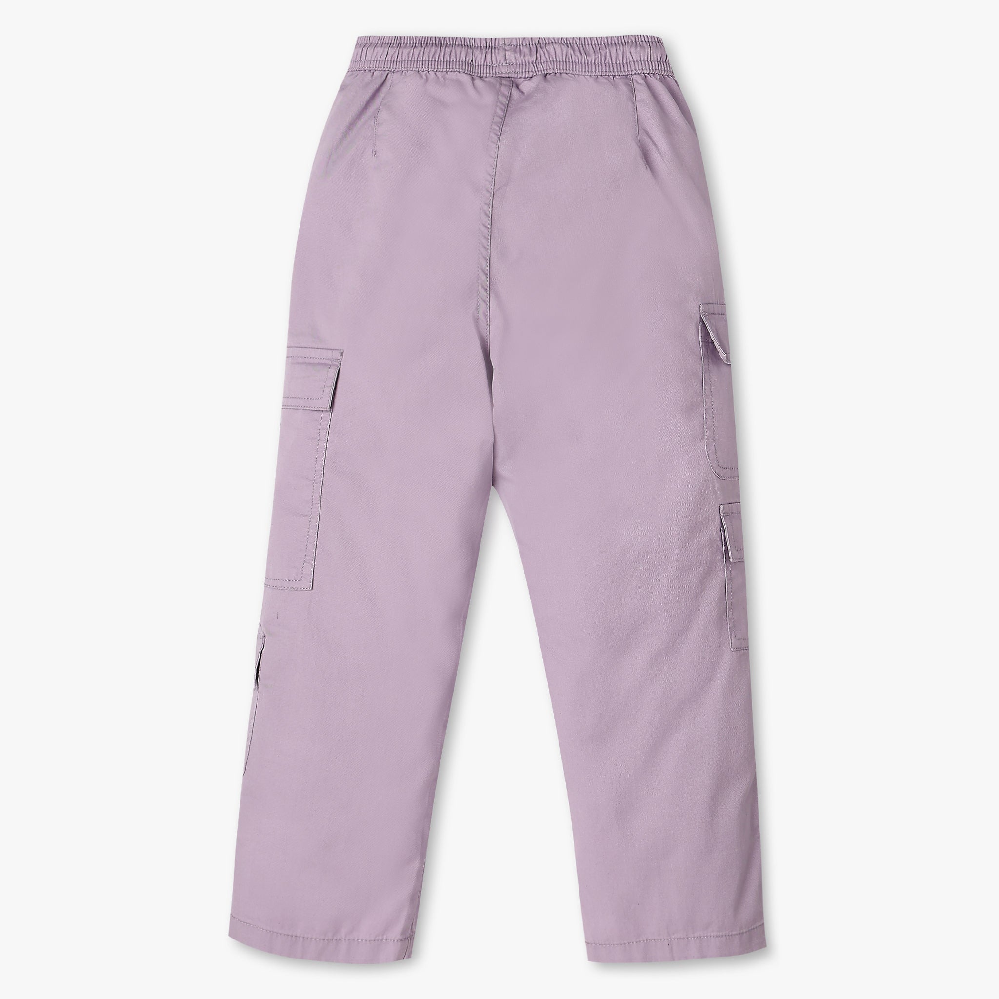 Girls Solid Full Length Joggers