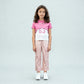 Girls Solid Cotton Joggers