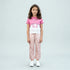 Girls Solid Cotton Joggers