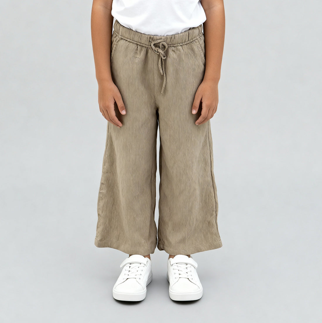 Girls Cotton Solid Palazzos