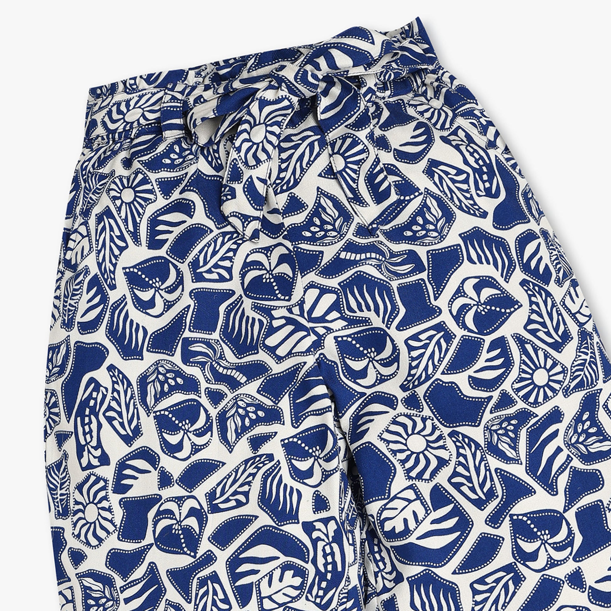 Buy Girls Regular Fit Printed Full Length Mid Rise Pants  - Style Union