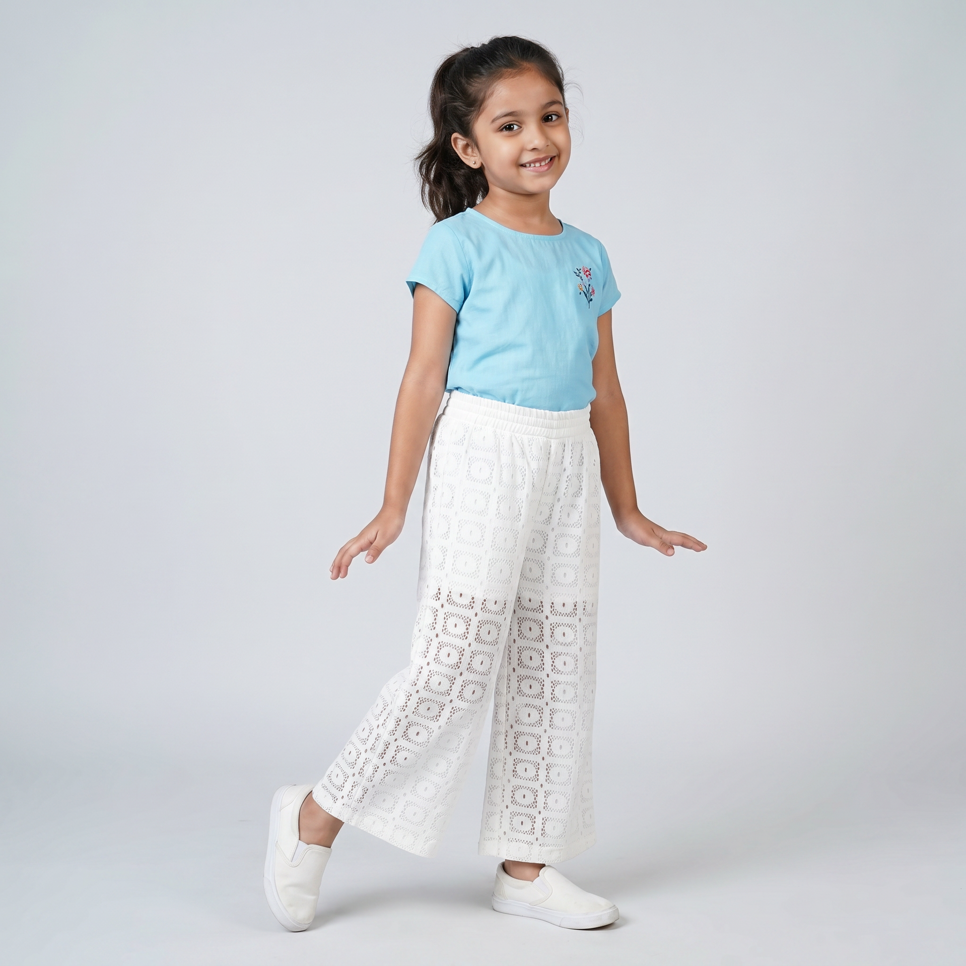Girls Solid Palazzos