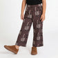 Girls Cotton Printed Wide Leg Boho Pants