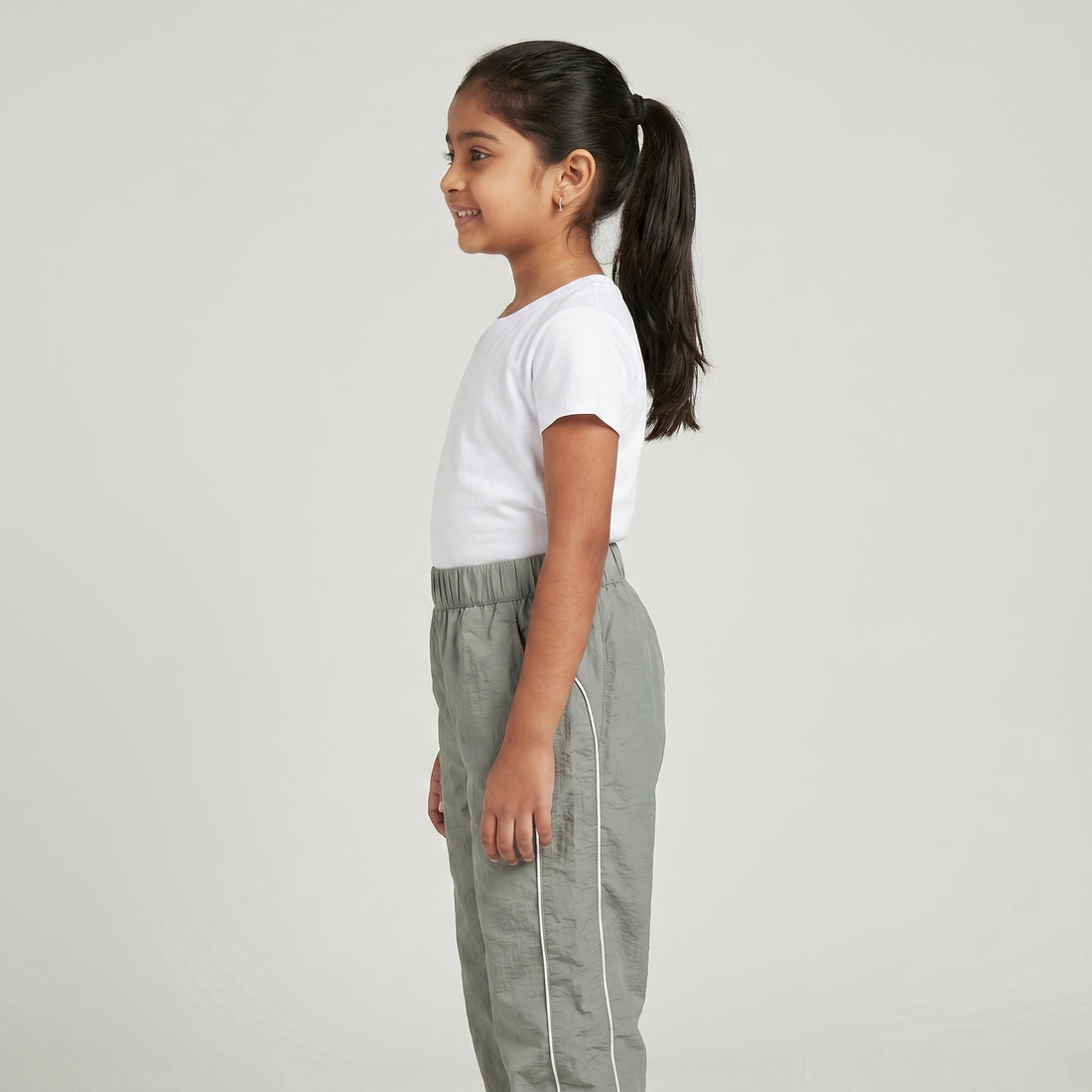 Girls Parachute Pant with Piping