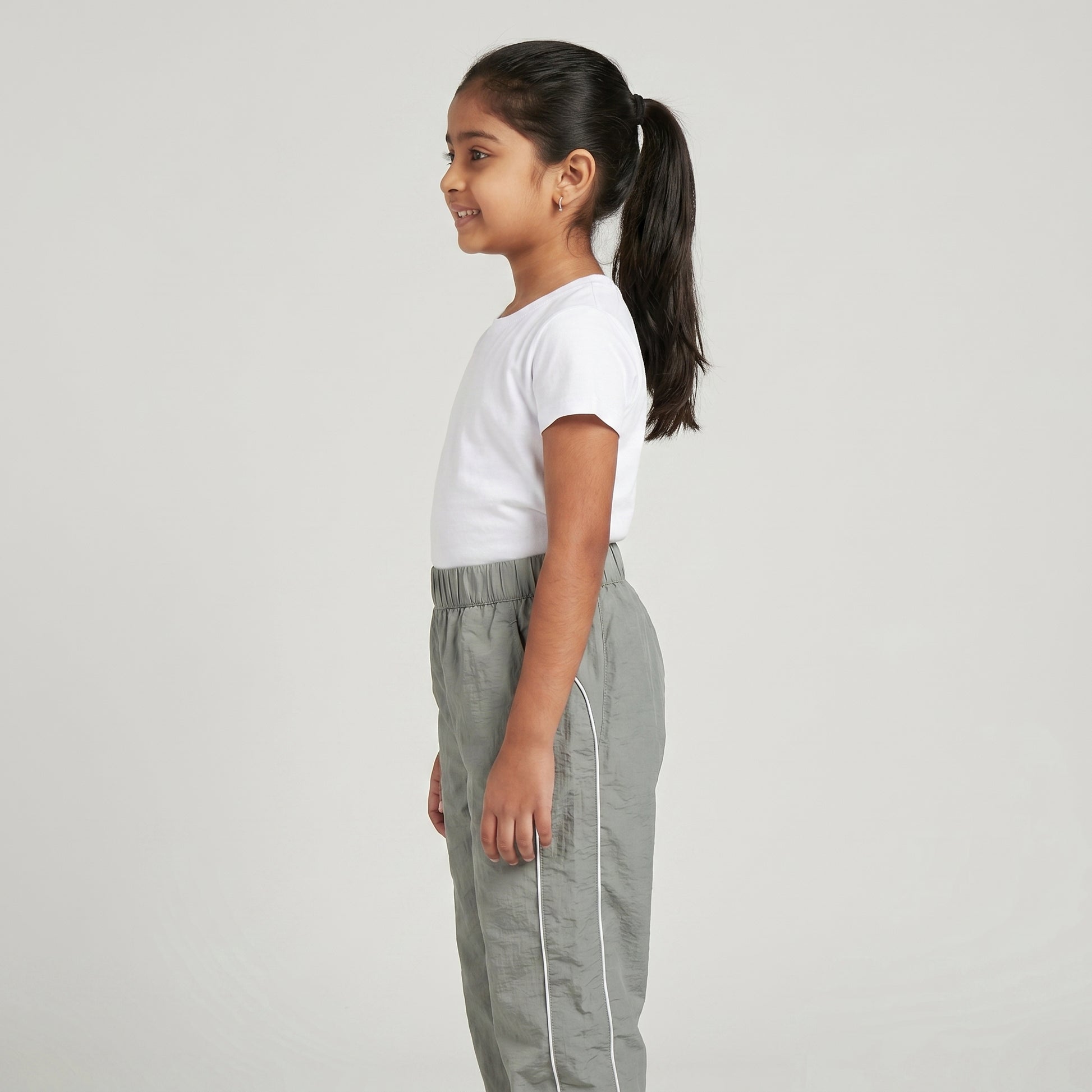 Girls Parachute Pant with Piping