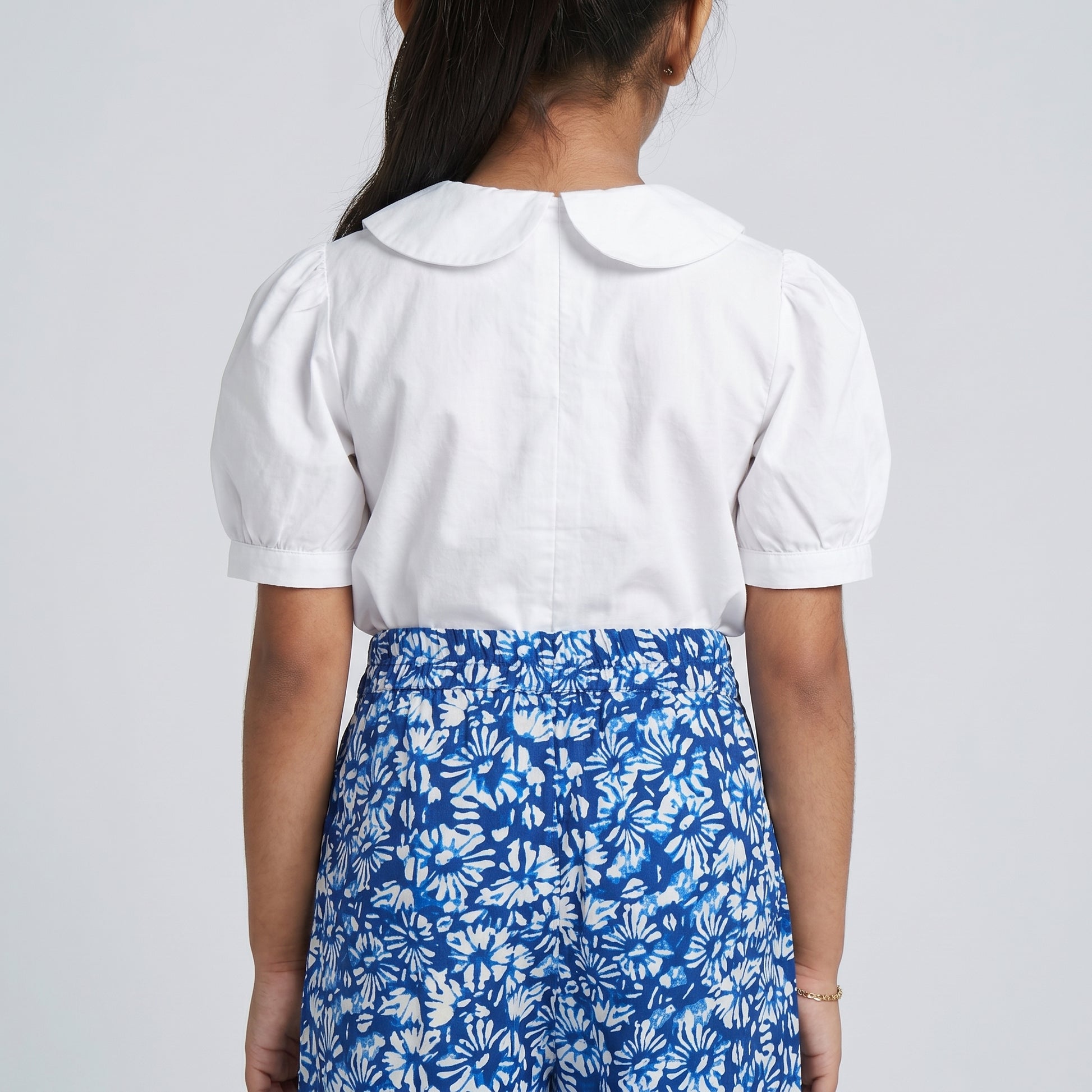 Girls Printed Wide Leg High Rise Palazzo