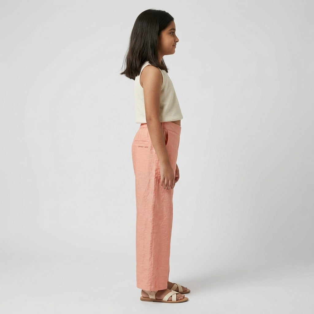 Girls Wide-Leg Pant With Bow Details