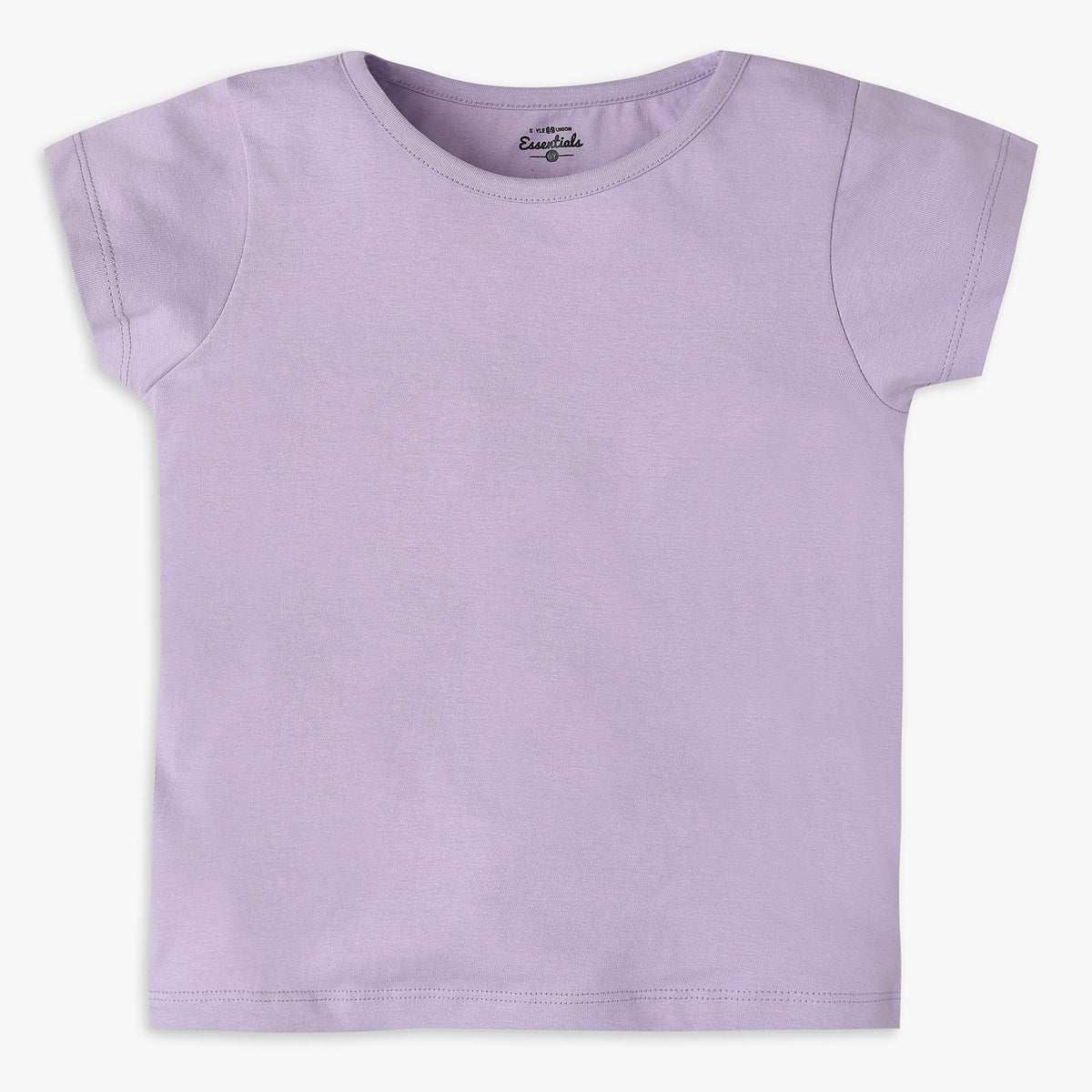 Girls Regular Fit Solid T-Shirt