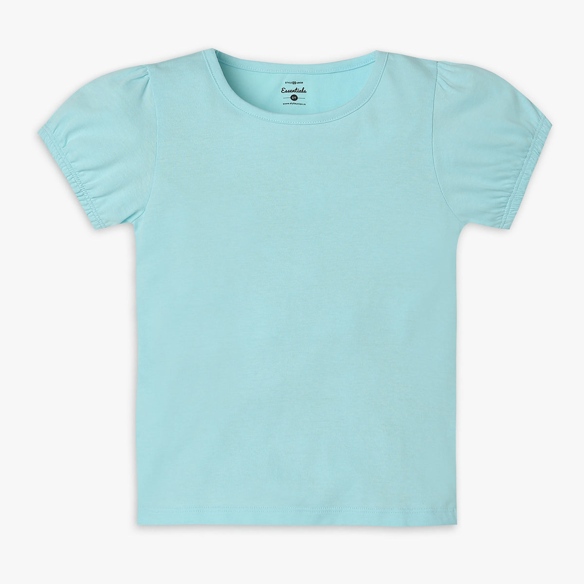 Girls Regular Fit Solid T-Shirt