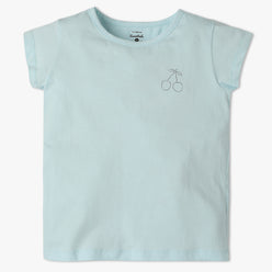 Girls Crew Neck All Day Essential Solid T-Shirt