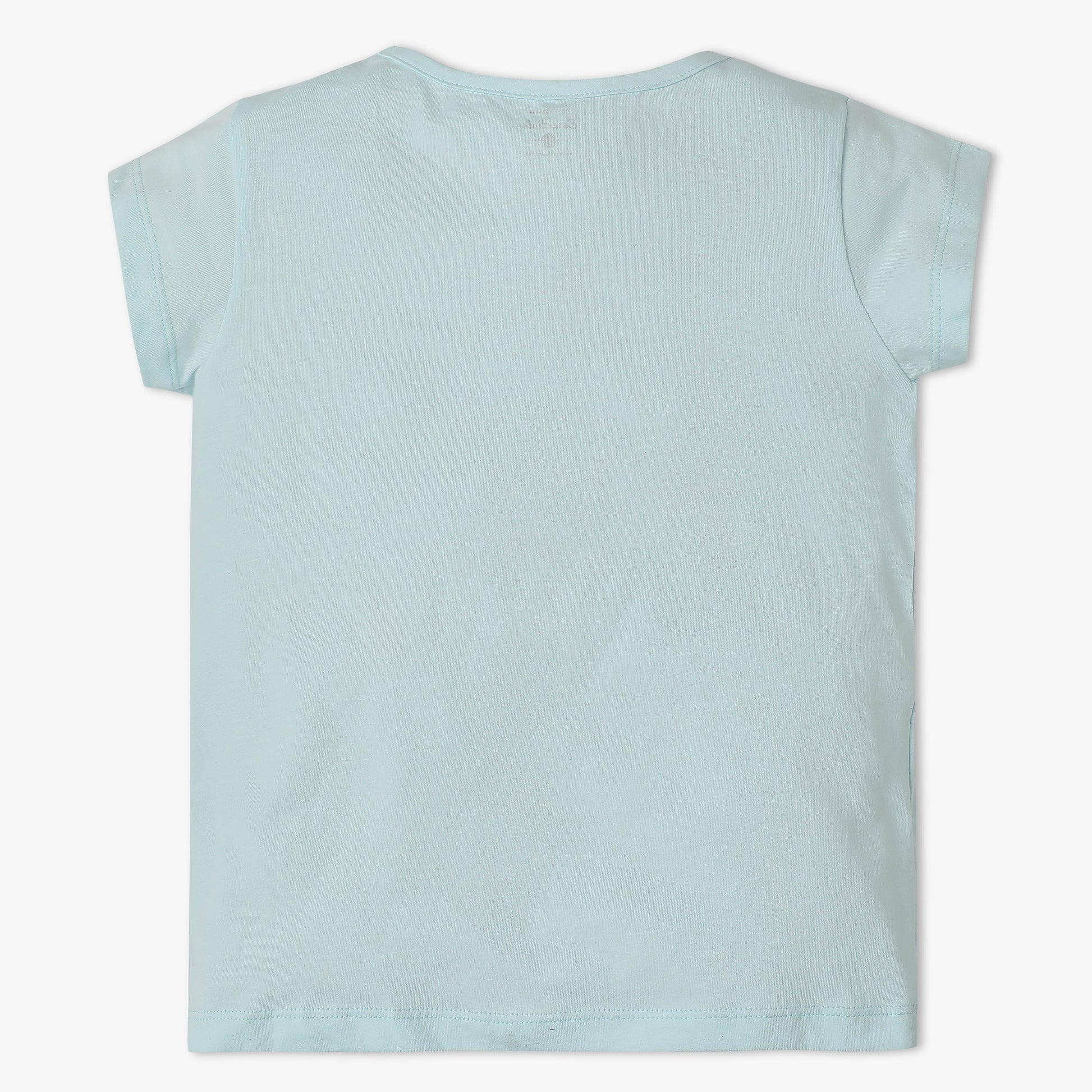 Girls Crew Neck All Day Essential Solid T-Shirt