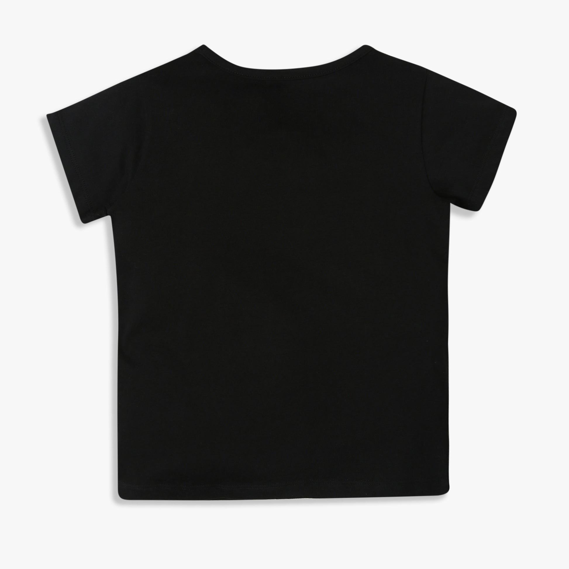 Girls Crew Neck All Day Essential Solid T-Shirt