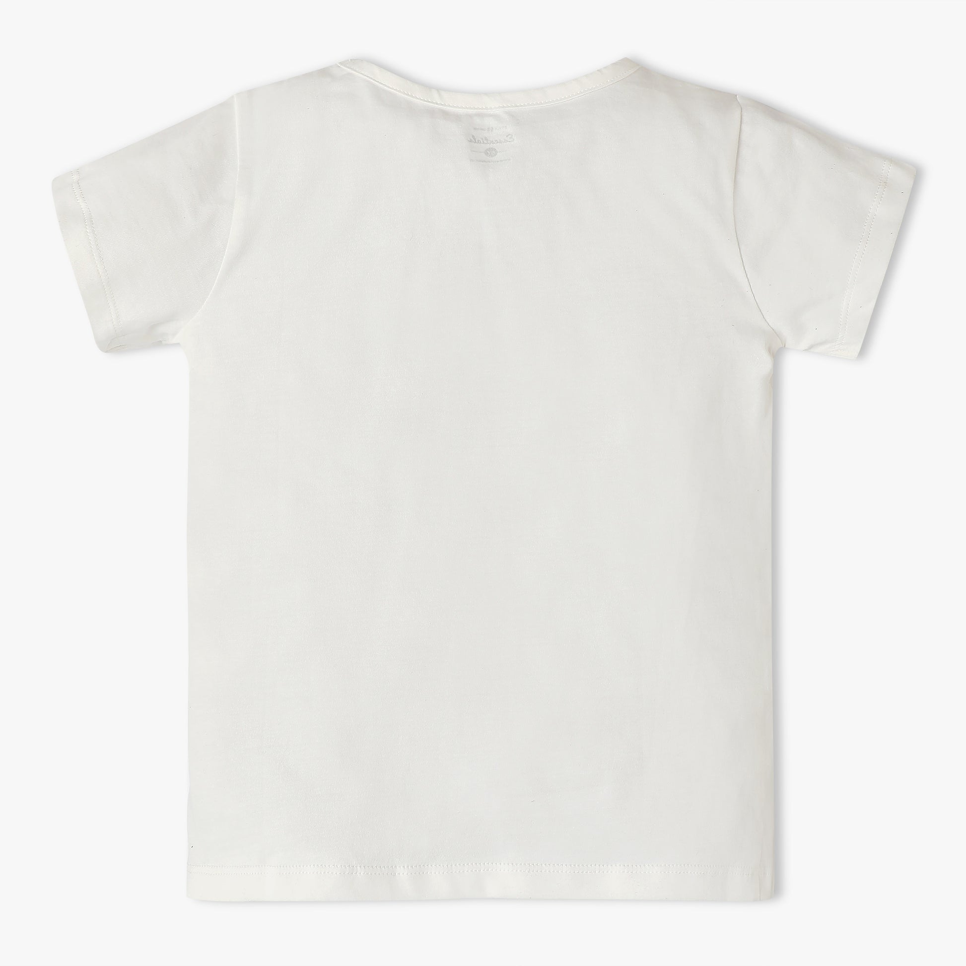 Girls Crew Neck All Day Essential Solid T-Shirt