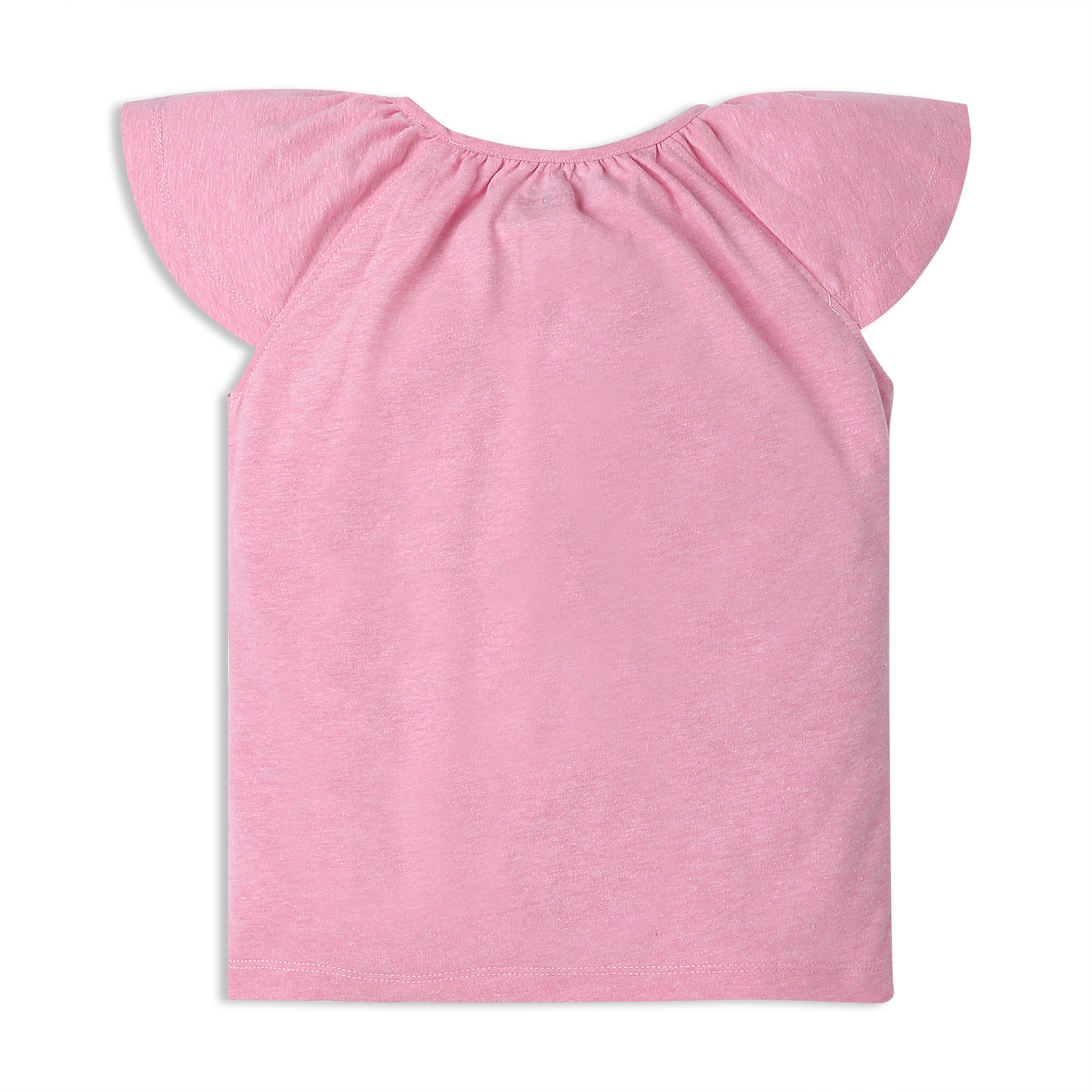 Girls Regular Fit Solid Crew Neck T-Shirt