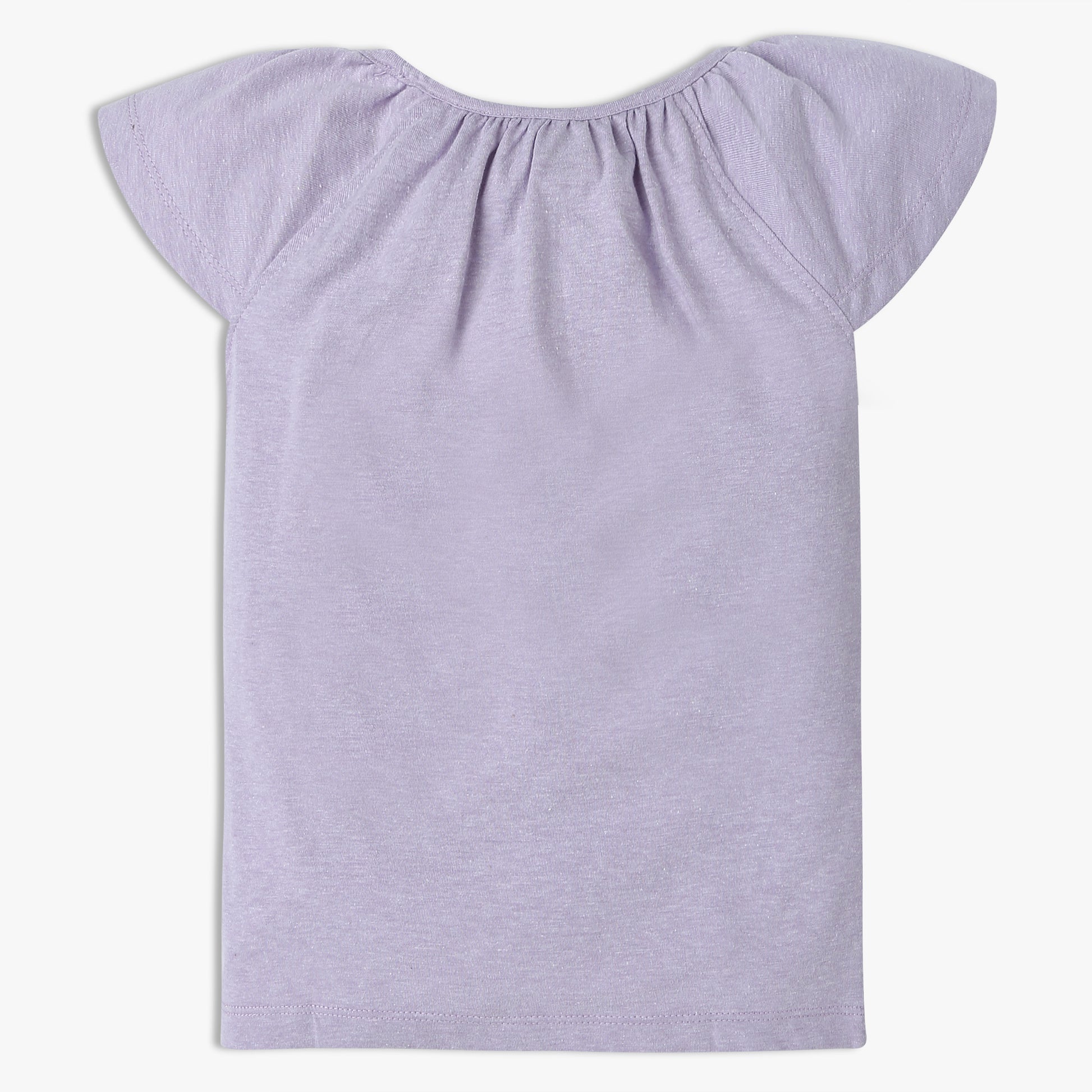 Girls Regular Fit Solid Crew Neck T-Shirt