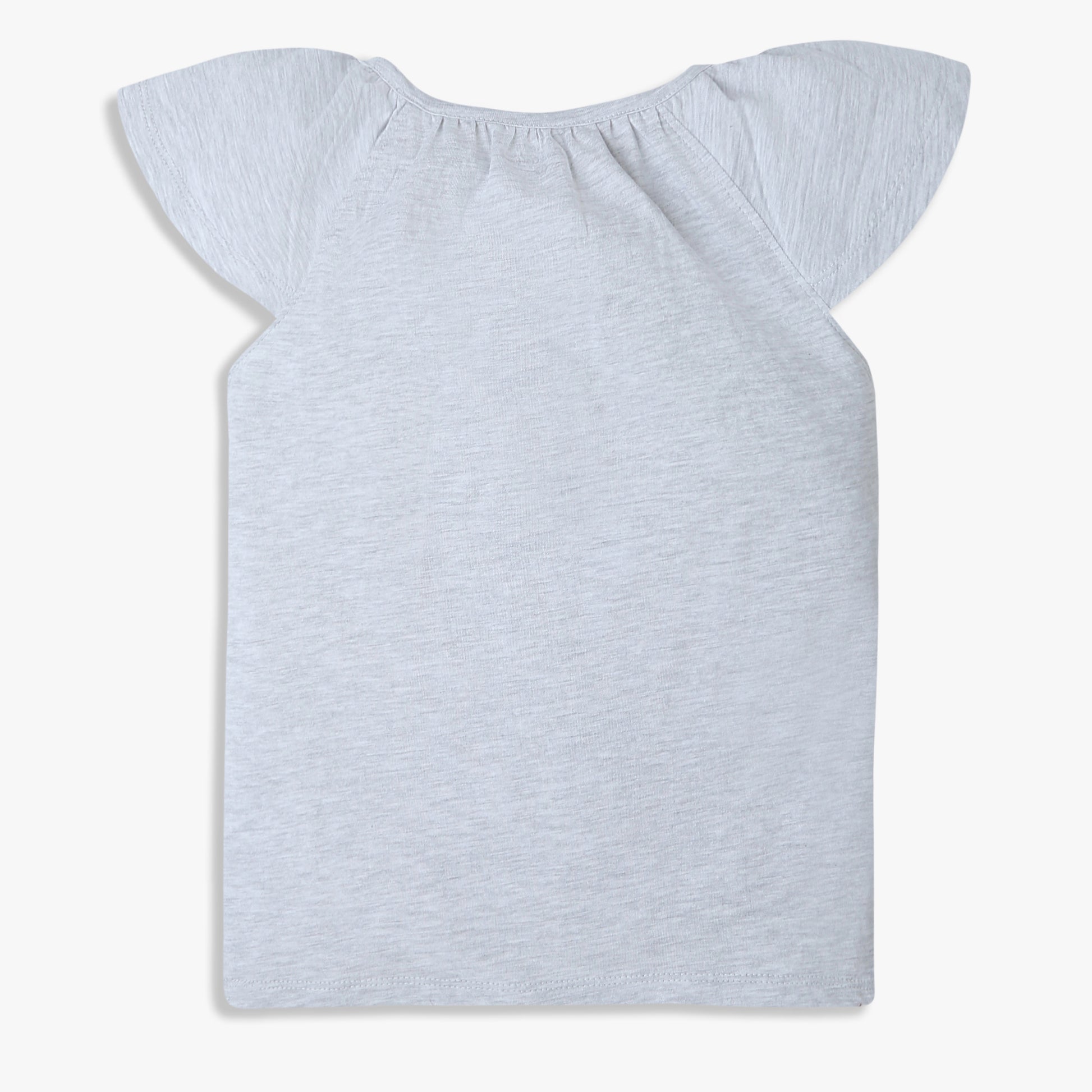 Girls Regular Fit Solid Crew Neck T-Shirt