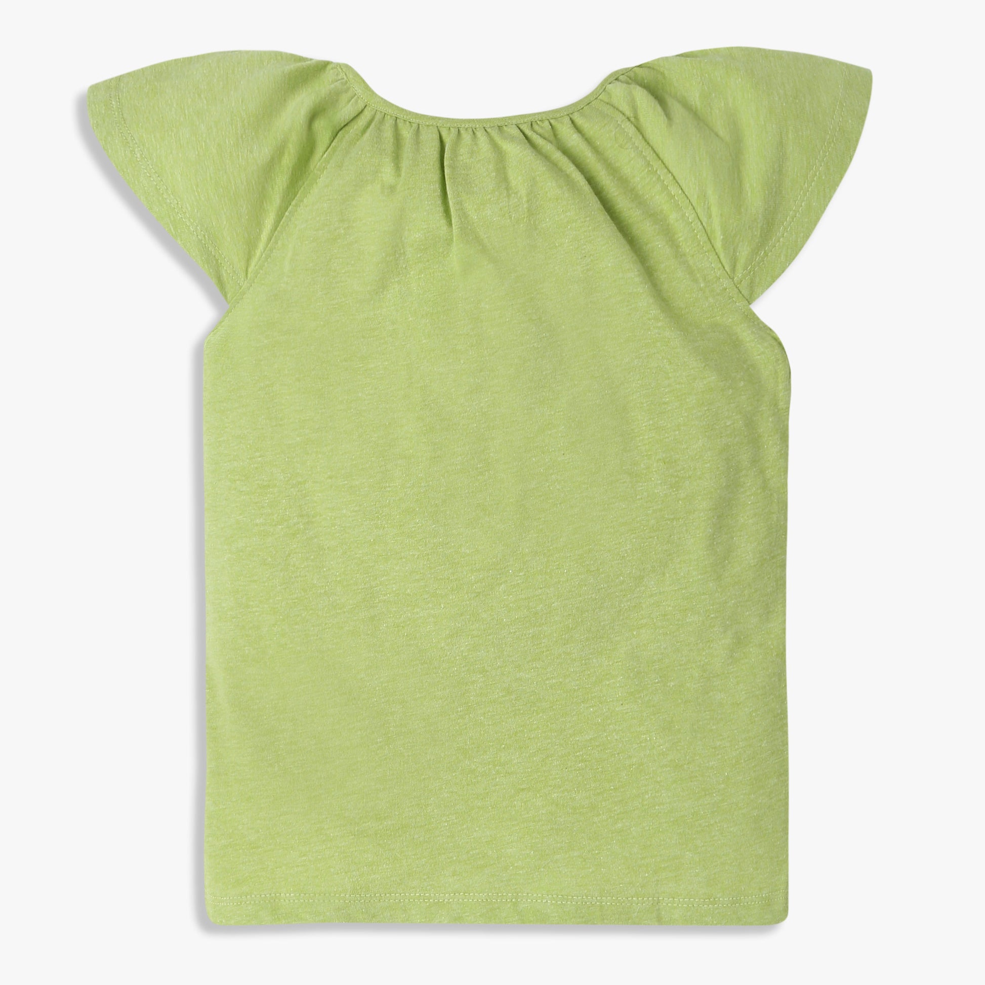 Girls Regular Fit Solid Crew Neck T-Shirt