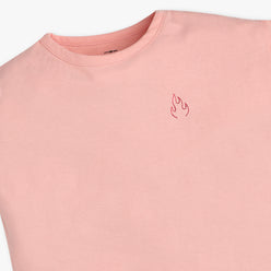 Buy Girls Regular Fit Solid Short Sleeve T-Shirt  - Style Union