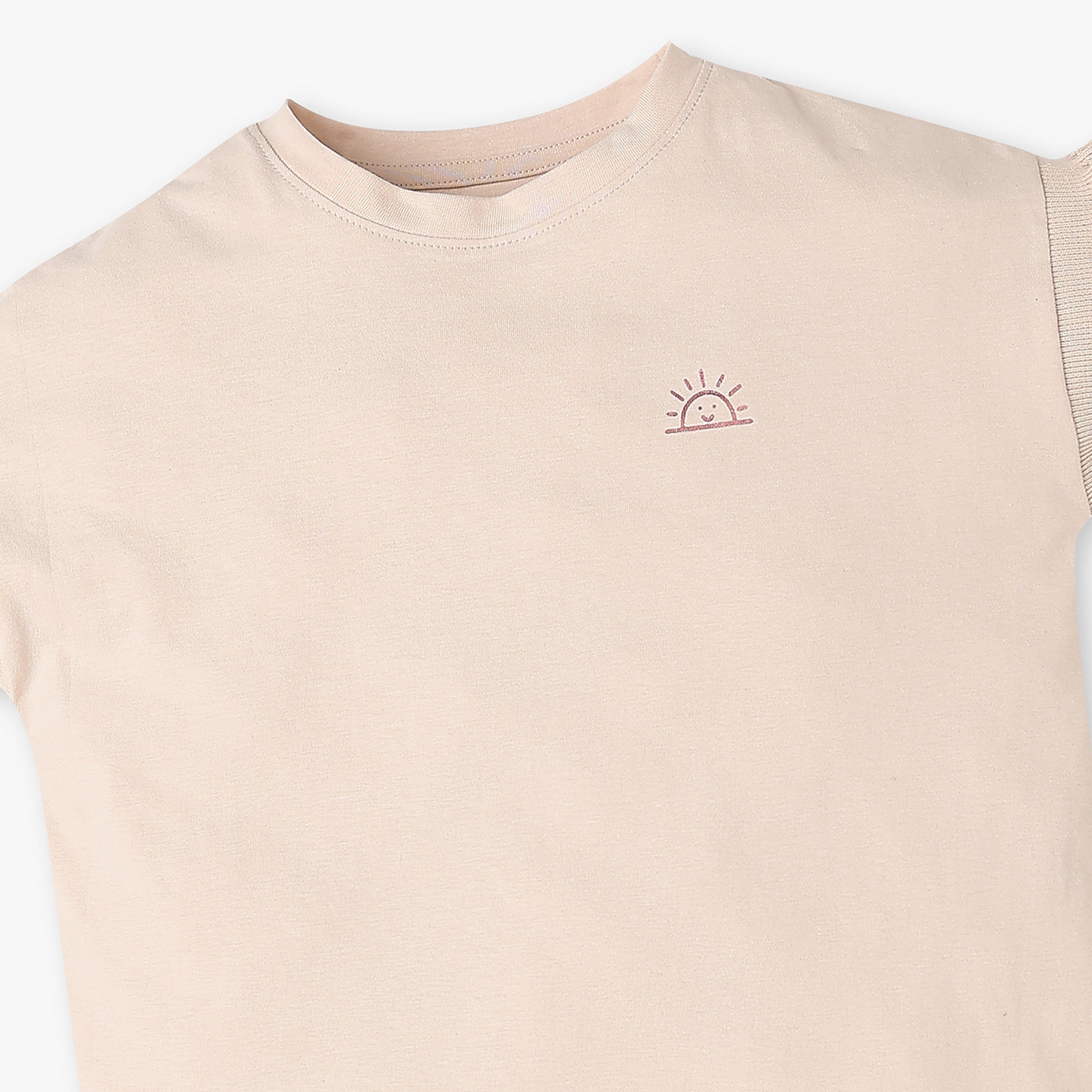 Buy Girls Regular Fit Solid Short Sleeve T-Shirt  - Style Union