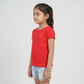 Girls Cotton Crew Neck T-Shirt