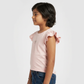 Girls Cotton Solid T-Shirt