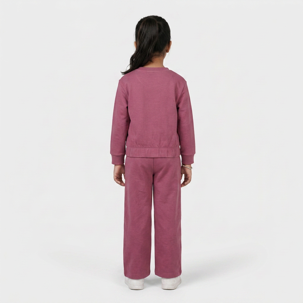 Girls Cotton Mid Rise Trackpants