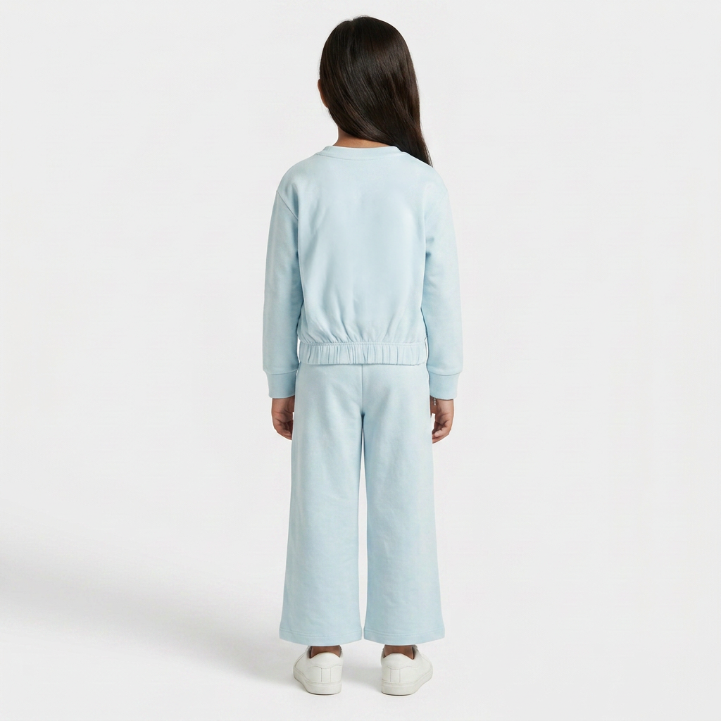 Girls Cotton Mid Rise Trackpants