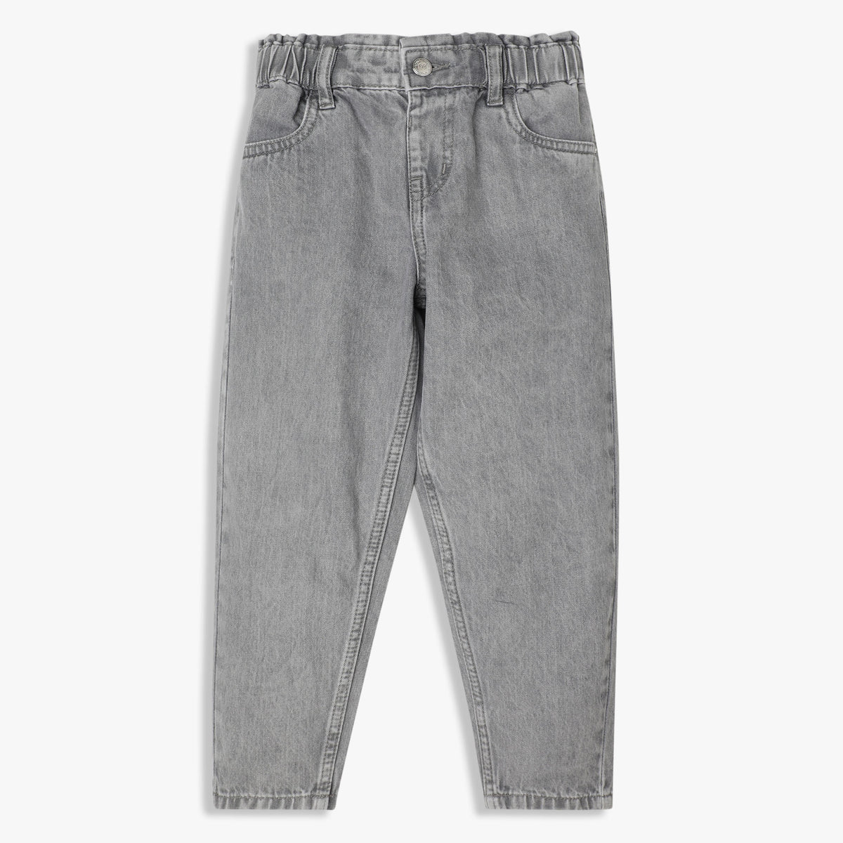 Slouch Fit Solid Ankle Length Mid Rise Pants