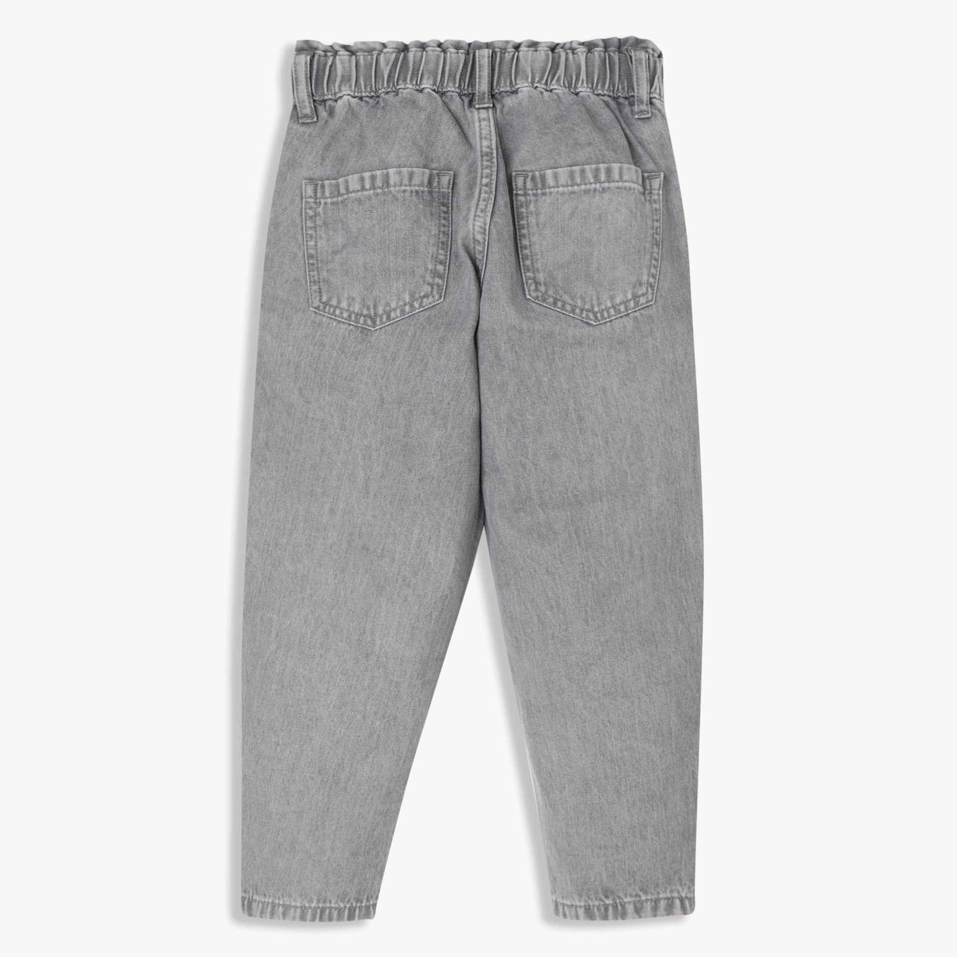 Slouch Fit Solid Ankle Length Mid Rise Pants