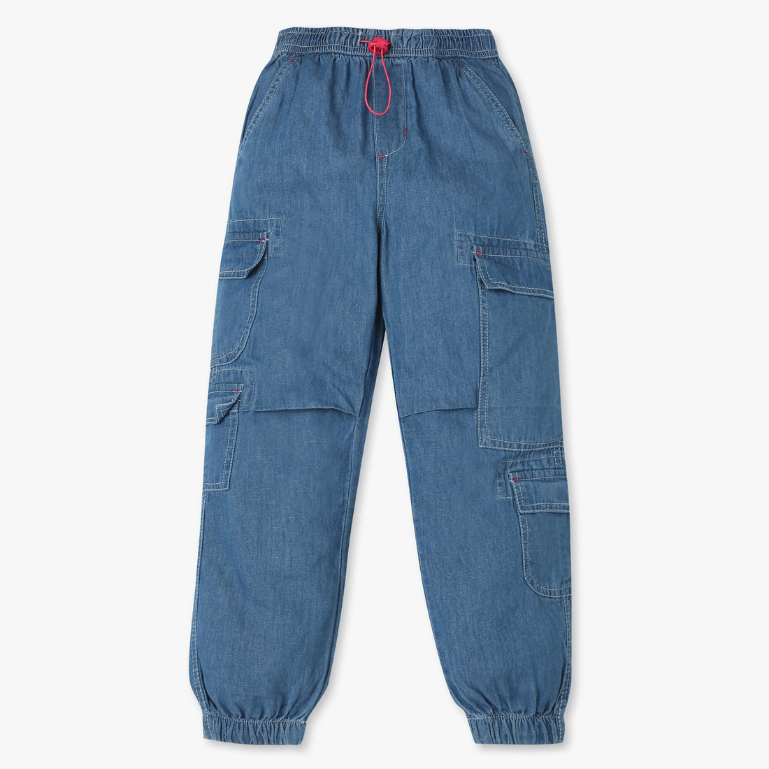 Girls Cotton Fabric Joggers