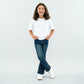Girls Embellished Boot Cut Denim Jegging