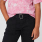 Girls Classy Wide Leg Cargos With Belt Highlighted
