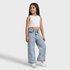 Girls Cotton Embellished Fashion Denim