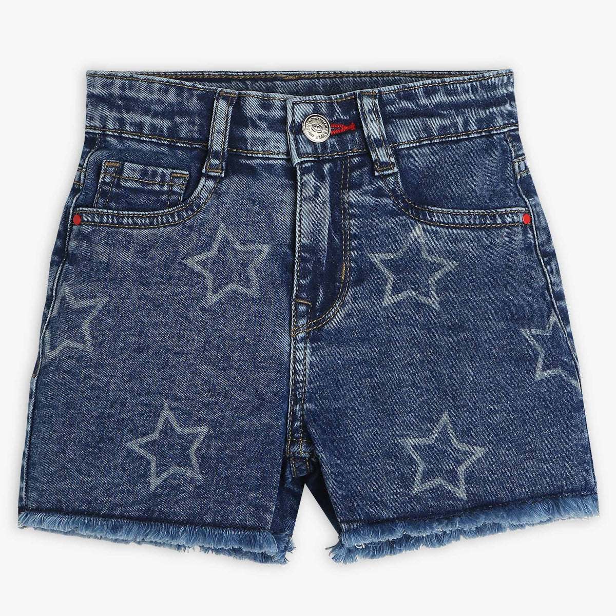 Girls Laser Print Shorts