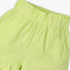 Girls Relaxed Fit Solid Mid Rise Shorts