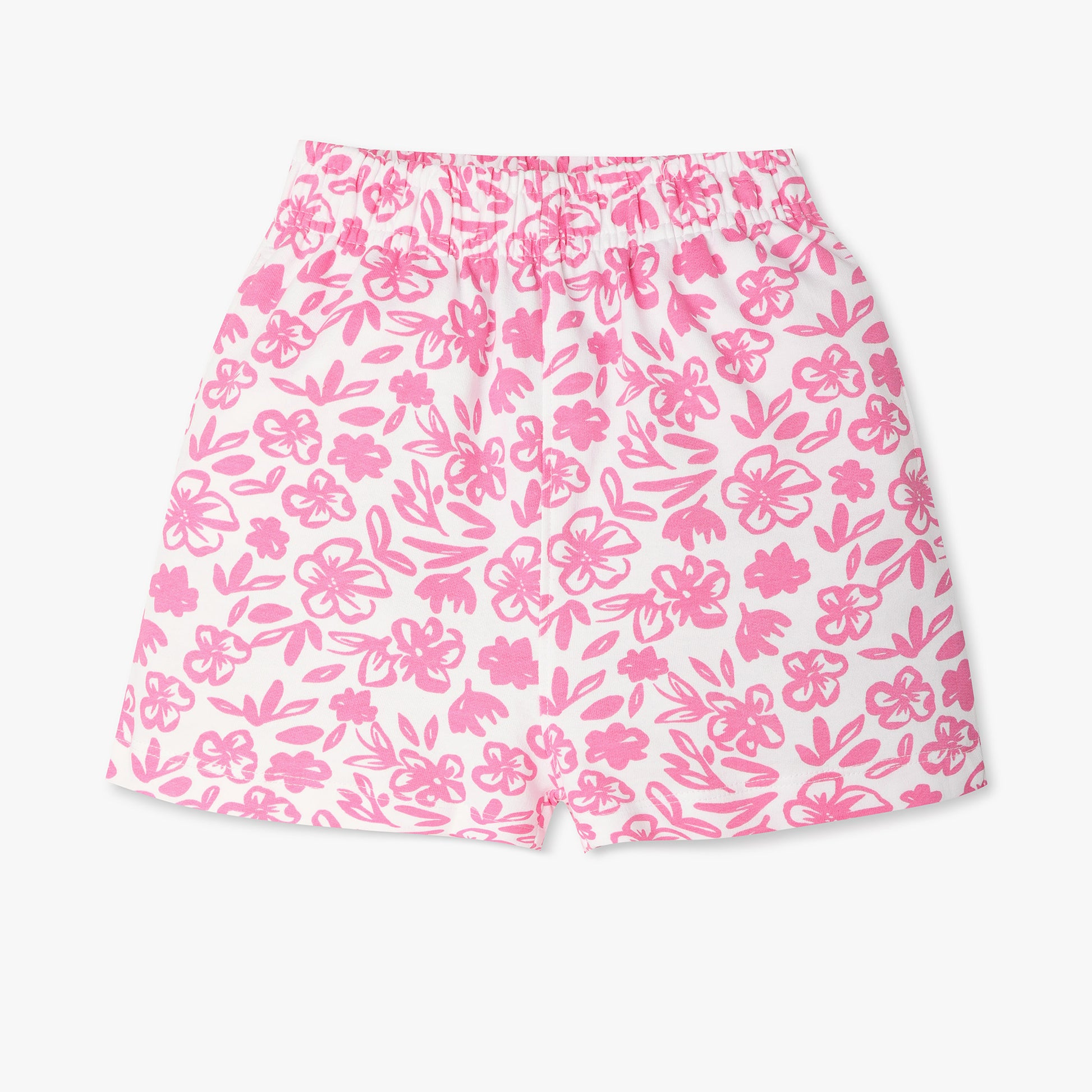Girls Regular Fit Short Length All Over Print Mid Rise Shorts