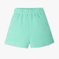 Girls Boxy Fit Short Length Solid Mid Rise Shorts