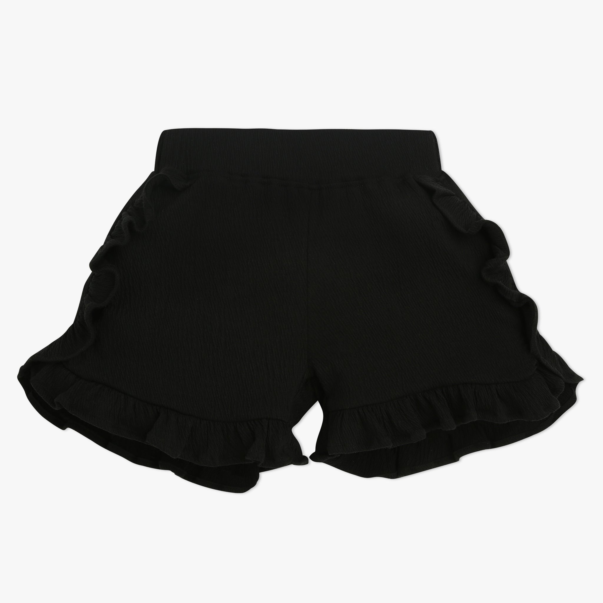 Girls Solid Short Length Shorts