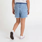 Girls Cotton Embroidered Shorts