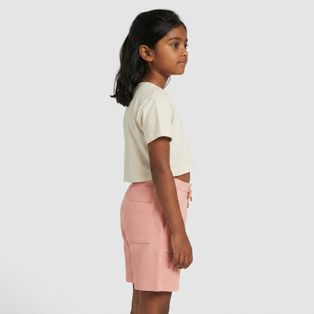 Girls Solid Active Shorts