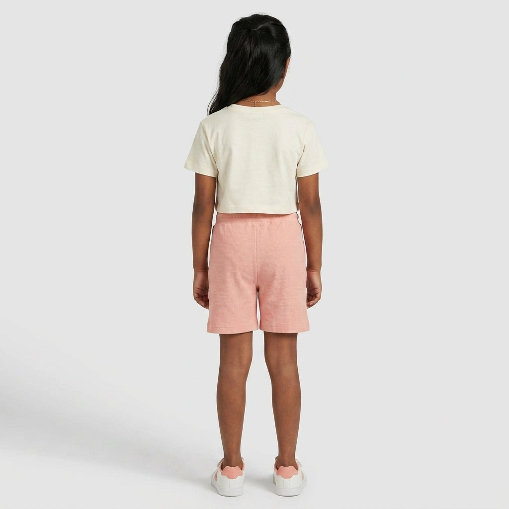 Girls Solid Active Shorts