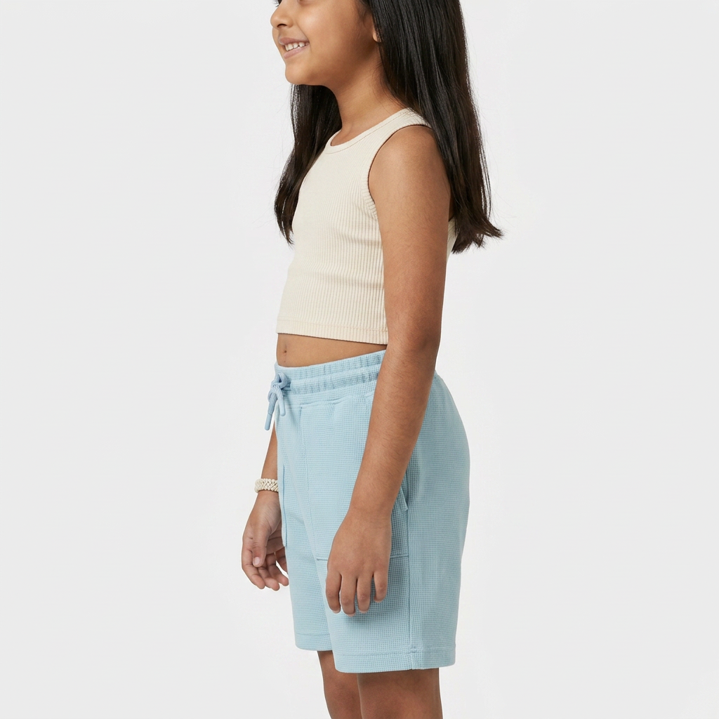 Girls Solid Active Shorts