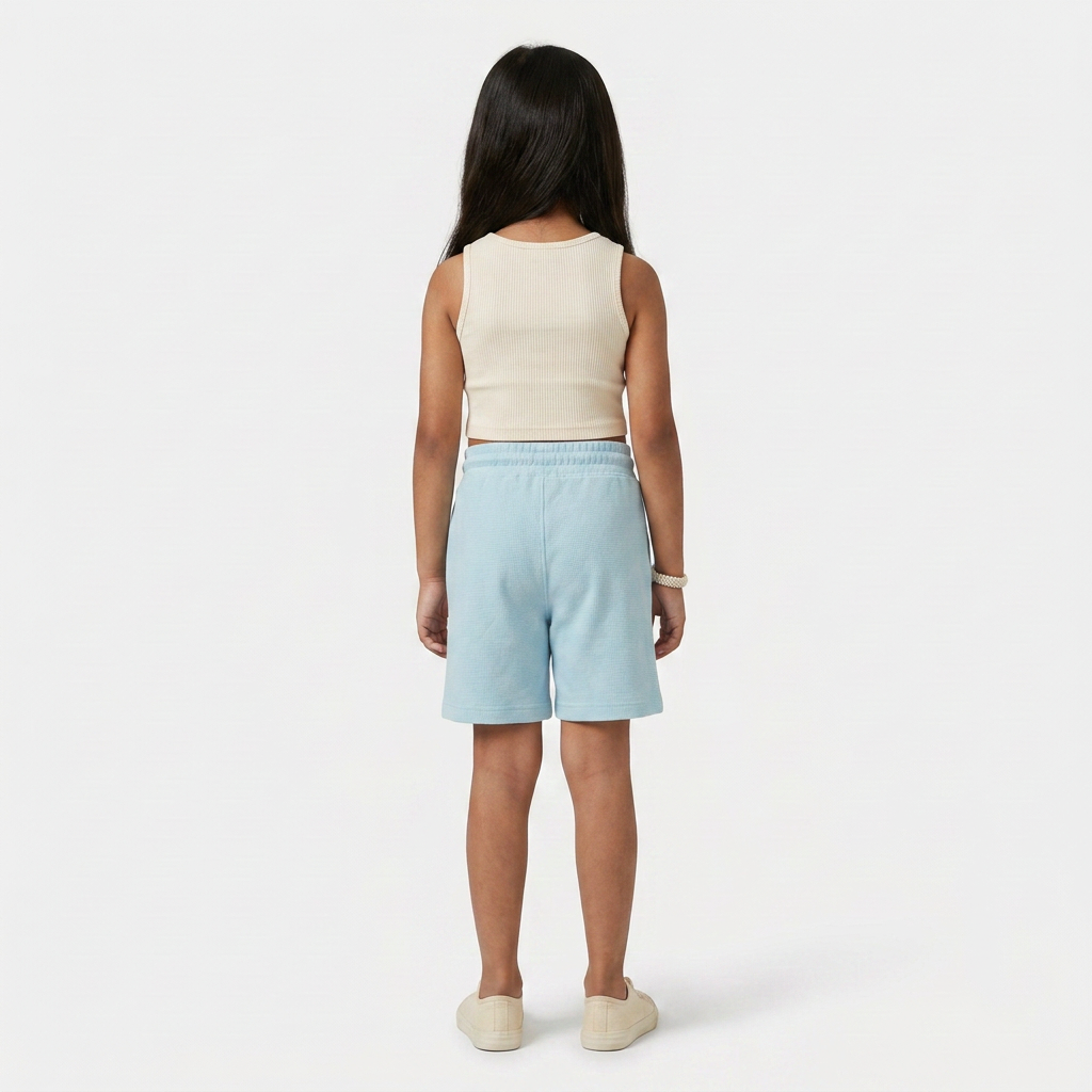 Girls Solid Active Shorts