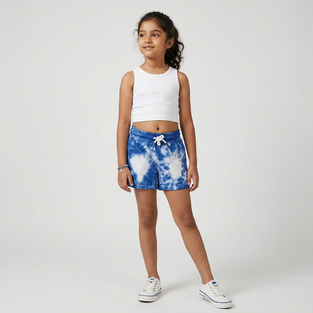 Girls Cotton Printed Shorts