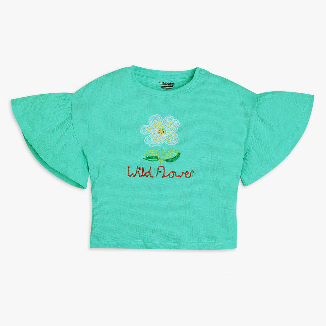 Girls Boxy Fit Solid T-Shirt