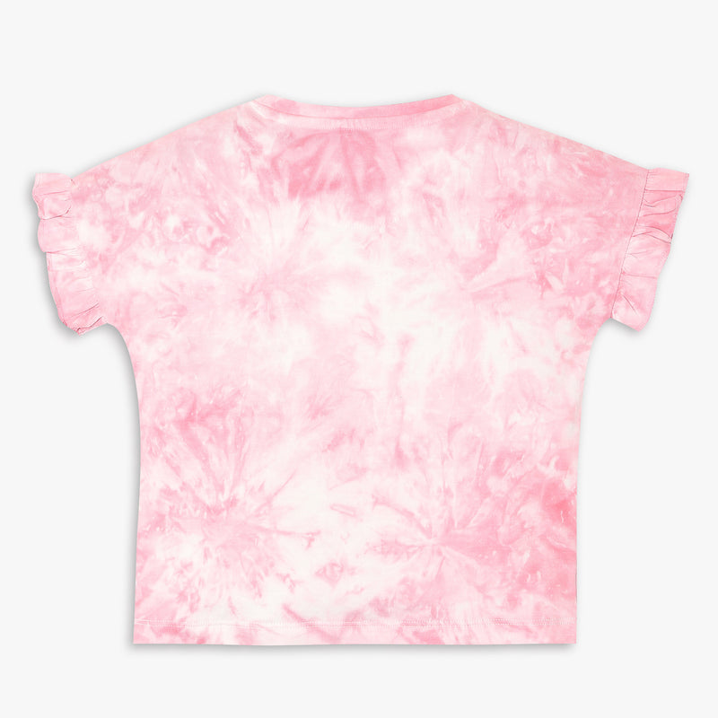 Girls Regular Fit Tie - Dye T-Shirt