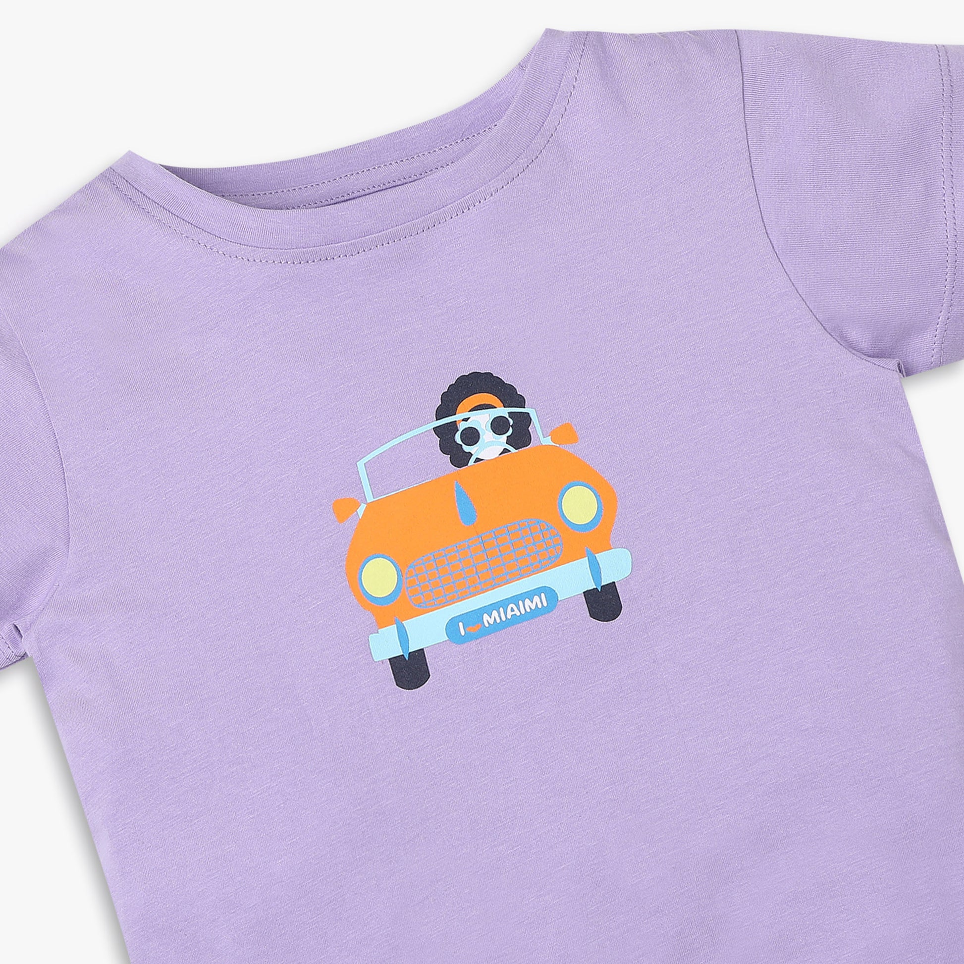 Girls Regular Fit Printed T-Shirt