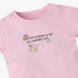 Girls Regular Fit Printed T-Shirt