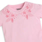 Girls Regular Fit Embroidered T-Shirt